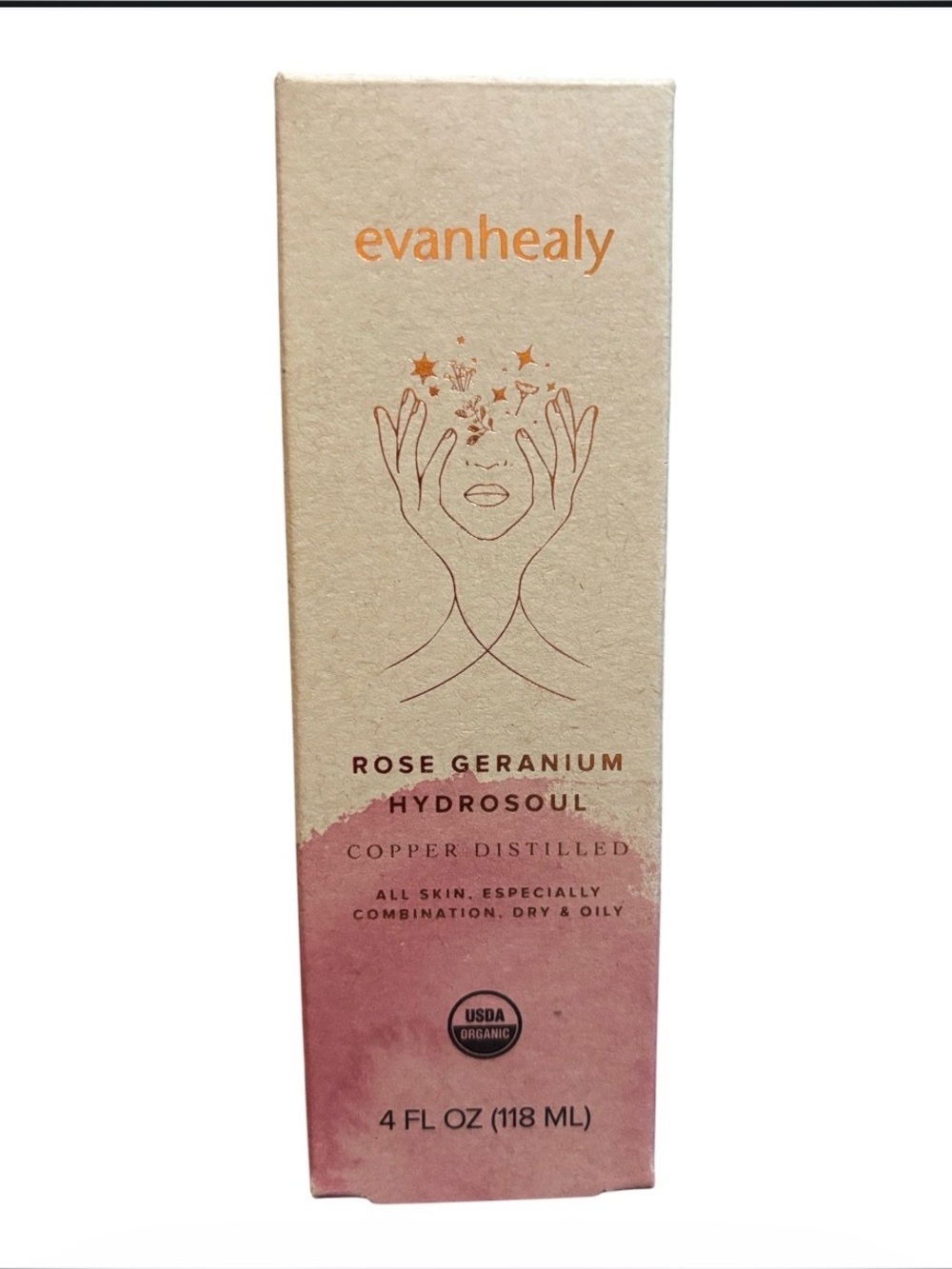 Evanhealy | Rose Geranium Hydrosoul Copper Distilled Hydrates & Plumps Skin NWT